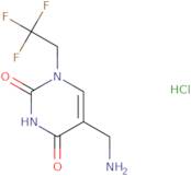 5-(Aminomethyl)-1-(2,2,2-trifluoroethyl)-1,2,3,4-tetrahydropyrimidine-2,4-dione hydrochloride