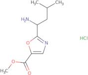 Methyl 2-(1-amino-3-methylbutyl)-1,3-oxazole-5-carboxylate hydrochloride