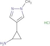 2-(1-Methylpyrazol-4-yl)cyclopropan-1-amine hydrochloride