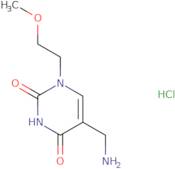 5-(Aminomethyl)-1-(2-methoxyethyl)-1,2,3,4-tetrahydropyrimidine-2,4-dione hydrochloride