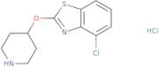 4-Chloro-2-(piperidin-4-yloxy)-1,3-benzothiazole hydrochloride