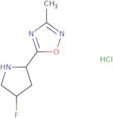 5-(4-Fluoropyrrolidin-2-yl)-3-methyl-1,2,4-oxadiazole hydrochloride
