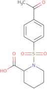 1-(4-Acetylbenzenesulfonyl)piperidine-2-carboxylic acid