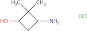 3-amino-2,2-dimethylcyclobutan-1-ol hcl