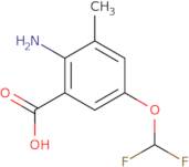 2-Amino-5-(difluoromethoxy)-3-methylbenzoic acid