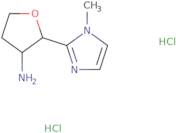 rac-(2R,3R)-2-(1-Methyl-1H-imidazol-2-yl)oxolan-3-amine dihydrochloride