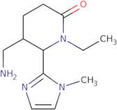 rac-(5R,6S)-5-(Aminomethyl)-1-ethyl-6-(1-methyl-1H-imidazol-2-yl)piperidin-2-one