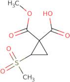 2-Methanesulfonyl-1-(methoxycarbonyl)cyclopropane-1-carboxylic acid