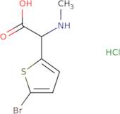 2-(5-Bromothiophen-2-yl)-2-(methylamino)acetic acid hydrochloride