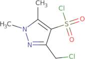 3-(Chloromethyl)-1,5-dimethyl-1H-pyrazole-4-sulfonyl chloride