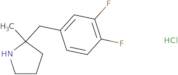 2-[(3,4-Difluorophenyl)methyl]-2-methylpyrrolidine hydrochloride
