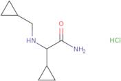 2-Cyclopropyl-2-[(cyclopropylmethyl)amino]acetamide hydrochloride