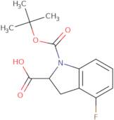 1-[(tert-Butoxy)carbonyl]-4-fluoro-2,3-dihydro-1H-indole-2-carboxylic acid