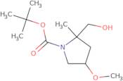 tert-Butyl 2-(hydroxymethyl)-4-methoxy-2-methylpyrrolidine-1-carboxylate