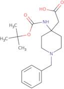 2-(1-Benzyl-4-{[(tert-butoxy)carbonyl]amino}piperidin-4-yl)acetic acid