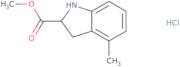 Methyl 4-methyl-2,3-dihydro-1H-indole-2-carboxylate hydrochloride