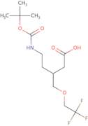 5-[(2-Methylpropan-2-yl)oxycarbonylamino]-3-(2,2,2-trifluoroethoxymethyl)pentanoic acid