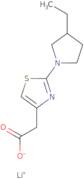 2-[2-(3-ethylpyrrolidin-1-yl)-1,3-thiazol-4-yl]acetate lithium