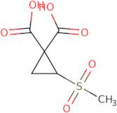 2-Methanesulfonylcyclopropane-1,1-dicarboxylic acid