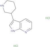 3-{1H-Pyrrolo[2,3-b]pyridin-3-yl}piperidine dihydrochloride