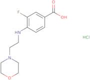 3-Fluoro-4-{[2-(morpholin-4-yl)ethyl]amino}benzoic acid hydrochloride