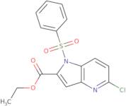 Ethyl 1-(benzenesulfonyl)-5-chloro-1H-pyrrolo[3,2-b]pyridine-2-carboxylate