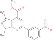 Methyl 1,3-dimethyl-6-(3-nitrophenyl)-1H-pyrazolo[3,4-b]pyridine-4-carboxylate