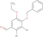 4-(Benzyloxy)-2,3-dibromo-5-ethoxybenzaldehyde