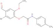 2-(5-Bromo-2-ethoxy-4-formylphenoxy)-N-(4-methylphenyl)acetamide