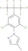 1-[2,6-dichloro-4-(1,1,1,2,3,3,3-heptafluoropropan-2-yl)phenyl]-4-iodo-1H-pyrazole