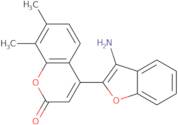 4-(3-Aminobenzofuran-2-yl)-7,8-dimethyl-2H-chromen-2-one