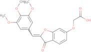 2-((3-Oxo-2-(3,4,5-trimethoxybenzylidene)-2,3-dihydrobenzofuran-6-yl)oxy)acetic acid