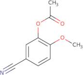 Acetic acid 5-cyano-2-methoxy-phenyl ester