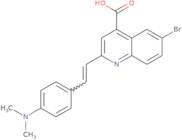 6-Bromo-2-{2-[4-(dimethylamino)phenyl]ethenyl}quinoline-4-carboxylic acid