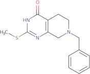 7-Benzyl-2-(methylthio)-5,6,7,8-tetrahydropyrido[3,4-d]pyrimidin-4(3H)-one