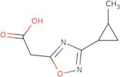 2-[3-(2-Methylcyclopropyl)-1,2,4-oxadiazol-5-yl]acetic acid