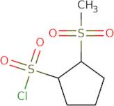 2-Methanesulfonylcyclopentane-1-sulfonyl chloride