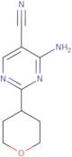 4-Amino-2-(oxan-4-yl)pyrimidine-5-carbonitrile