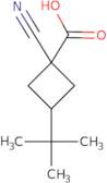 3-tert-Butyl-1-cyanocyclobutane-1-carboxylic acid