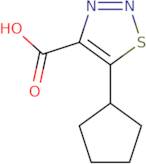 5-Cyclopentyl-1,2,3-thiadiazole-4-carboxylic acid