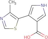 4-(4-Methyl-1,3-thiazol-5-yl)-1H-pyrrole-3-carboxylic acid