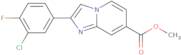 Methyl 2-(3-chloro-4-fluorophenyl)imidazo-[1,2-a]pyridine-7-carboxylate