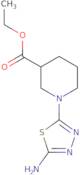 Ethyl 1-(5-amino-1,3,4-thiadiazol-2-yl)piperidine-3-carboxylate