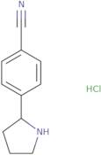 4-((2R)Pyrrolidin-2-yl)benzenecarbonitrile hydrochloride