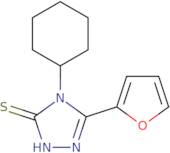 4-Cyclohexyl-5-(furan-2-yl)-4H-1,2,4-triazole-3-thiol