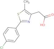 [2-(4-Chlorophenyl)-5-methyl-1,3-thiazol-4-yl]acetic acid