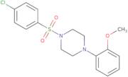 1-((4-Chlorophenyl)sulfonyl)-4-(2-methoxyphenyl)piperazine