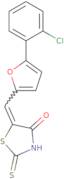 5-{[5-(2-Chlorophenyl)furan-2-yl]methylidene}-2-sulfanyl-4,5-dihydro-1,3-thiazol-4-one