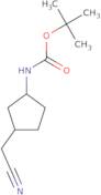 rac-tert-Butyl N-[(1R,3S)-3-(cyanomethyl)cyclopentyl]carbamate