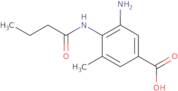 3-Amino-4-butanamido-5-methylbenzoic acid